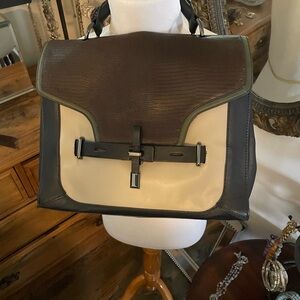 Vince Camuto Color Block Satchel Purse in very good condition